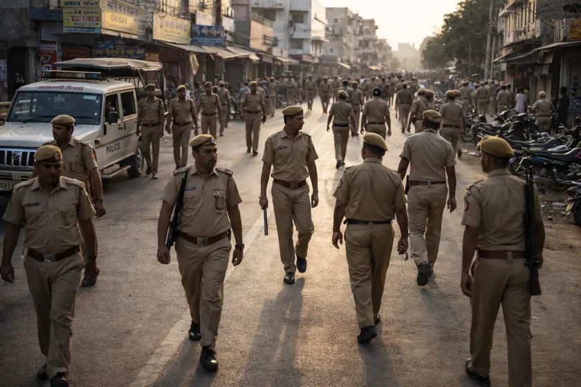 नागौर पुलिस एरिया डोमीनेशन अभियान में कार्रवाई