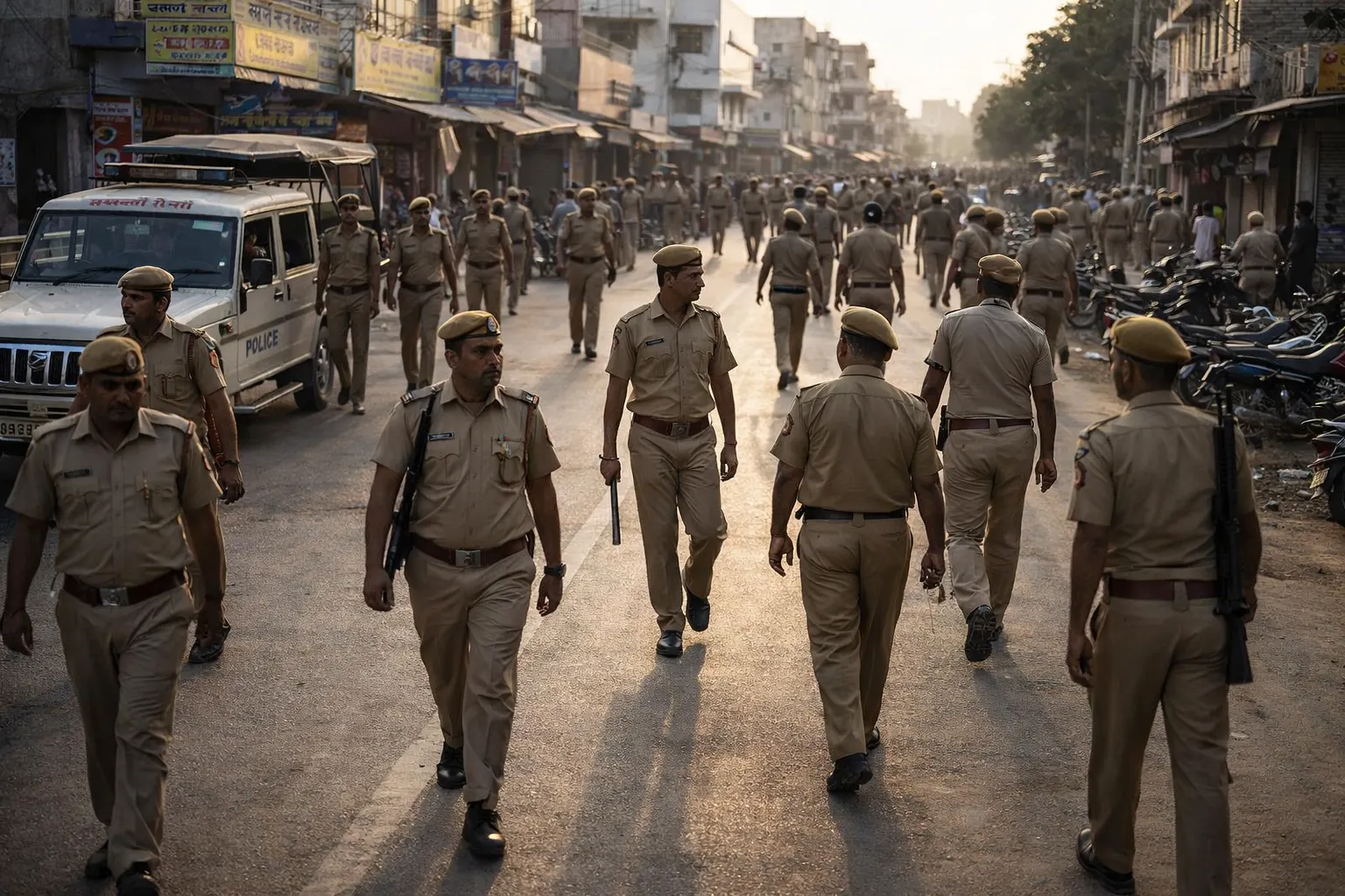 नागौर पुलिस एरिया डोमीनेशन अभियान में कार्रवाई